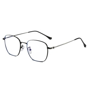 Montures de lunettes rectangulaires en métal unisexes anti-lumière bleue YC6805 F3, taille moyenne, verres plats pour étudiants et usage quotidien - Product Image 2