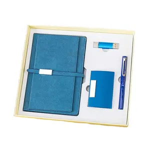 Retro double discount business office gift card holder flash pen enterprise portfolio gift