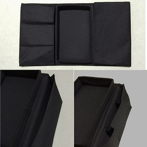 Organizador de reposabrazos de sofá de tela marrón para sala de estar bolsas de almacenamiento prácticas para decoración del hogar - Product Image 5