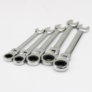 Juego de 14 Llaves de Trinquete de 8-24 mm con Bolsa Colgante de Lona, 12 Llaves Ajustables de Doble Uso con Cabeza Móvil de 72 Dientes para Reparación Automotriz - Product Image 6