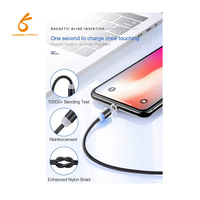 Cable usb 3 en 1, cable magnético múltiple, línea de datos, novedad