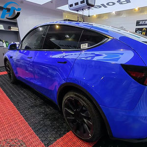 PET TPU Vinilo Fundido Sin Burbujas PET Ultra <span class=keywords><strong>Gloss</strong></span> Crystal Sapphire Blue Car Wrap Vinilo Un Rollo Completo Tamaño 1.52X1 8M/5X60FT - Product Image 6