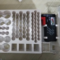 Vente en gros de boîtier d'organisation de batterie portable mallette de rangement organisateur de batterie avec testeur boîte de stockage de batterie d'énergie