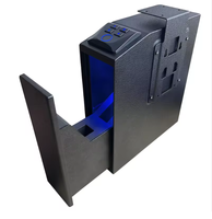 Coffre-fort biométrique à accès rapide avec lecteur d'empreintes digitales/clavier/clé pour table de chevet, lit, bureau