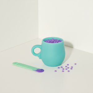 Gobelet chauffant en silicone antiadhésif, écologique et étanche pour la cire, compatible micro-ondes, pour la fusion des perles de cire dure - Product Image 4