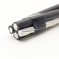 Cable de Alimentación Aéreo ABC Wisijiao, Cuádruple, con Aislamiento XLPE, Conductor de Aluminio, 0.6/1kv, para Servicio de Distribución