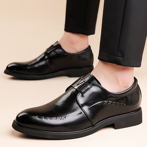 Chaussures habillées en cuir noir pour hommes, à lacets, pour le bureau, la carrière, formelles, décontractées, taille adulte 35 à 50 - Product Image 1