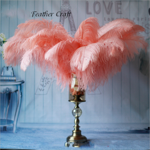 Plumes d'autruche naturelles, <span class=keywords><strong>panache</strong></span> de plumes d'autruche pour décoration de centre de table de fête de mariage (blanc, 25-30cm) - Product Image 5