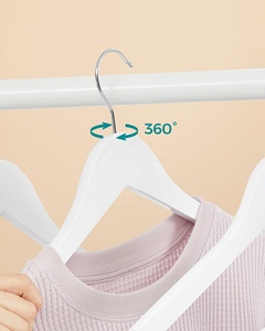 <span class=keywords><strong>SONGMICS</strong></span> 20 pièces/ensemble <span class=keywords><strong>cintre</strong></span> en bois personnalisé de haute qualité cintres en bois blanc - Product Image 4