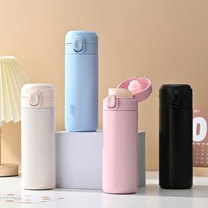Botella de Agua Aislada al Vacío de 450 ml con Logotipo Personalizado de Alta Calidad, Tapa con Boquilla Extraíble, a Prueba de Fugas, Botellas de Agua Elegantes para Mujeres y Niños - Product Image 3