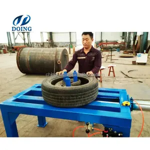 Easy operation waste tyre unpacking machine used tire doubling and tripling machine