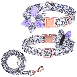 Accesorios para perros de alta calidad, conjuntos de <span class=keywords><strong>collar</strong></span> y correa para perros personalizados de lujo con lazo de fijación - Product Image 3