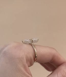 เครื่องประดับสั่งทำพิเศษ แหวนทองแท้ 9k 10k 14k 18k ทองคำขาว ทองคำชมพู ทองคำเหลือง ประดับเพชร/พลอยจากแล็บ ผลิตจากโรงงาน - Product Image 2