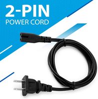 Câble d'alimentation CA C8 à 2 broches de haute qualité, 1,5 m, standard 2 fentes pour TV, PS4, PS5, haut-parleur, moniteur, Xbox, câble d'alimentation mural