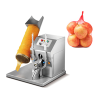 Instelbare zakdiameter 8cm 14cm 18cm Semi-automatische netzak verpakkingsmachine voor knoflook ui aardappel sinaasappel