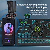 SX9 ZX2020 ses kartı Podcast mikrofon ses karıştırıcılar Usb canlı ses kartları ses karıştırma Dj konsolu amplifikatör Livestreaming için