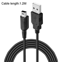 Cable de Carga USB de 1.2M para Nintendo New 3DS XL, DSi, 2DS, DS Lite, DSL, NDSL, Cable de Transferencia de Datos y Carga USB