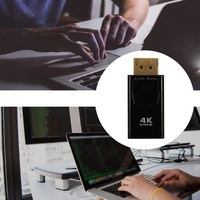 Adaptador DP Macho a HDMI Hembra 4K 30Hz, Chapado en Oro, Blindaje de Lámina, Pasivo, Plug and Play, Conversor de Video y Audio para PC, Monitor, HDTV