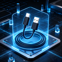Kabel Pengisi Daya USB yang Dapat Ditarik dan Digulung, Kabel Data Portabel yang Dapat Diregangkan untuk Perjalanan Mobil dan Ponsel