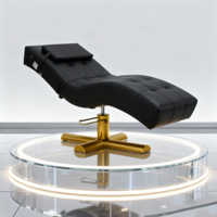 Table de massage électrique moderne et incurvée pour salon de beauté et spa, multifonctionnelle, avec cadre métallique réglable