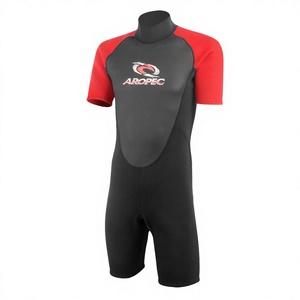 Traje de Neopreno Corto de 3mm Unisex con Cremallera Trasera, Protección UV, Traje de Buceo sin Costuras, para Pesca Submarina, OEM - Product Image 3