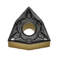 Outils d'usinage CNC WNMG080404/08-THS, plaquettes en carbure triangulaires revêtues PVD |   R0.8 Tournage externe universel résistant à l'usure OEM