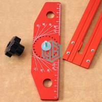 Règle en T en aluminium réglable de 13 pouces, traçage sur bois avec échelle d'angle, marquage métrique + impérial pour le dessin de lignes en menuiserie