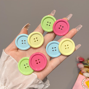 กิ๊บติดผมอะคริลิกรูปทรงกลมน่ารัก สีลูกกวาดมาการอง สำหรับเด็กผู้หญิง - Product Image 1