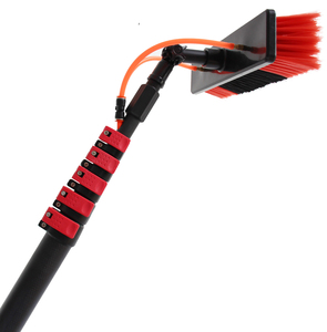 Extentool Long pipe cleaning brush for solar panel washing cleaning with 18FT telescopic handle