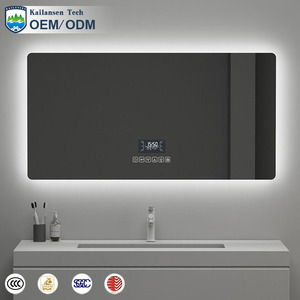 Espejo <span class=keywords><strong>de</strong></span> Baño con Marco Personalizado <span class=keywords><strong>de</strong></span> Fábrica, Espejo LED Inteligente para Baño, Espejo Rectangular Grande <span class=keywords><strong>de</strong></span> Vidrio Flotado con Clasificación IP44, Espejos Grandes Retroiluminados - Product Image 4