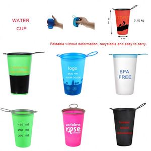 Free Sample Wholesale Costom Outdoor Folding <b>Water</b> Drinking TPU <b>Water</b> Cup - Product Image 2