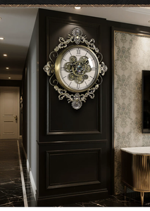 Horloge <span class=keywords><strong>murale</strong></span> suspendue Armens rétro en métal à quartz, à affichage simple, style industriel, à piles, <span class=keywords><strong>pour</strong></span> <span class=keywords><strong>salon</strong></span> - Product Image 3