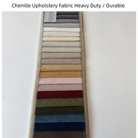 Tissu chenille tissé doux personnalisé pour la tapisserie de canapé, textile chenille de haute qualité et durable pour meubles et rideaux