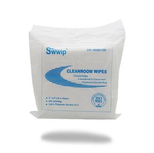 Lingettes de nettoyage pour salle blanche en polyester sans peluches, scellées au laser, 120 g/m², OEM usine, pour le secteur pharmaceutique - Product Image 3