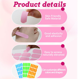 Bandes <span class=keywords><strong>de</strong></span> lifting facial au collagène infusé, patchs pour rides du sourire et bandes <span class=keywords><strong>de</strong></span> lifting pour les yeux, pour usage nocturne - Product Image 2