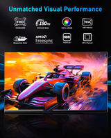 Moniteur LCD IPS 27 pouces 4K/2K 144Hz/180Hz HDR DP écran d'ordinateur de bureau de jeu