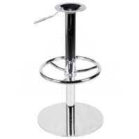 Base de tabouret de bar pivotante réglable en hauteur en acier inoxydable