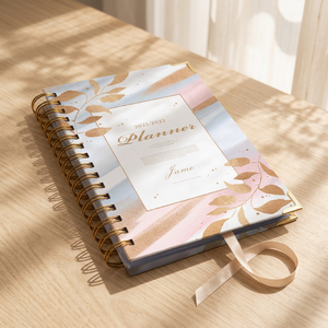 Jame Book Printing Customized Organizer Catalogue Planner Notebooks Journal pink Women Journals for Gift - Product Image 1