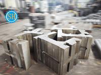 Grand support de fixation coulissant pour bloc de moule en acier ZG45, services d'usinage CNC