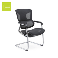 Chaise de bureau pivotante en maille KEPO, chaise de direction, chaise de bureau exécutive, chaise de réunion ergonomique avec soutien lombaire