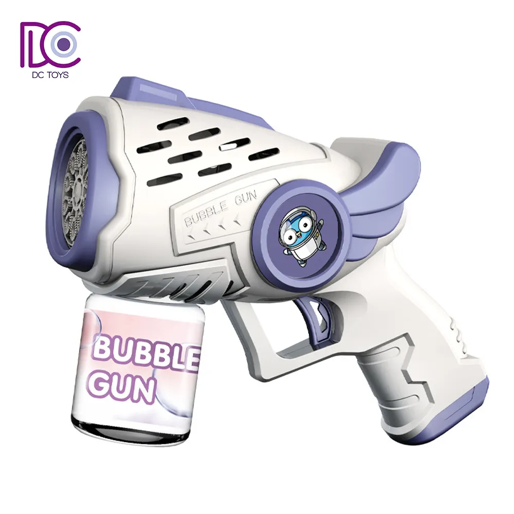 2024 DC nuovo design macchina a bolle 10 fori pistola a bolle elettrica giocattoli estivi per bambini