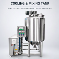 Réservoir de refroidissement vertical pour lait en acier inoxydable de 500 litres, refroidisseur de lait laitier