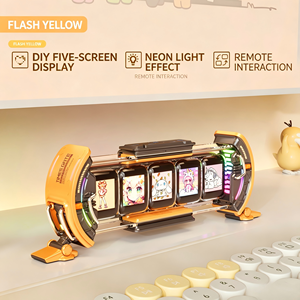 Pantalla <span class=keywords><strong>Pixel</strong></span> Cyberpunk Times Gate, Reloj con Pantalla LED Simulada, Panel IPS de 5 Pulgadas, Torre de Escritorio Inteligente RGB - Product Image 5
