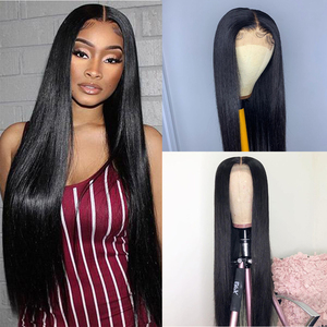 Billig Großhandel rohes menschliches Haar Perücken Spitze vorne mit Babyhaar Großhandel volle Spitze leimlos 13x4 Hd transparente volle Spitze F. - Product Image 3