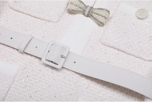 Pulls à nœud papillon pour femmes, mode <span class=keywords><strong>automne</strong></span>-hiver, manches longues, élégants, tricotés, tenues deux pièces pour les fêtes - Product Image 6