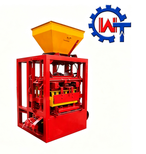 Machine à fabriquer des blocs semi-automatique QT4-24, machine à fabriquer des blocs creux en béton, machine à fabriquer des briques solides en ciment et sable, ligne de production de pavés - Product Image 1