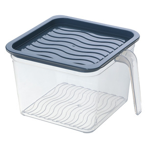 Food Storage <b>Container</b> Rectangle <b>With</b> Handle Airtight <b>Lid</b> For Household Use - Product Image 5
