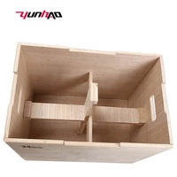 Attrezzatura per Allenamento Fitness, Plyo Box in Legno per Esercizi di Salto, Box Pliometrico Antiscivolo in Legno per Palestra