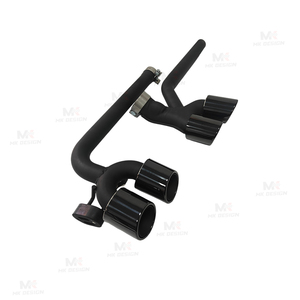 Diffusore Posteriore Nero Lucido Stile VTEN con Luce LED e Tubo di Scarico per <span class=keywords><strong>BMW</strong></span> X1 <span class=keywords><strong>U11</strong></span> 2024+ Splitter Paraurti Posteriore Ricambi Auto - Product Image 3