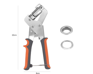 Yeni yumruk pense taşınabilir kuşgözü pense seti 20 alüminyum halkalar 10mm PVC afiş için brandalar karton - Product Image 1